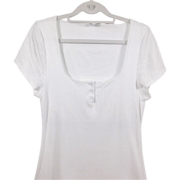 Skin Organic White Cotton Nightdress – Size 2 (Made in Peru) - Picture 2 of 11